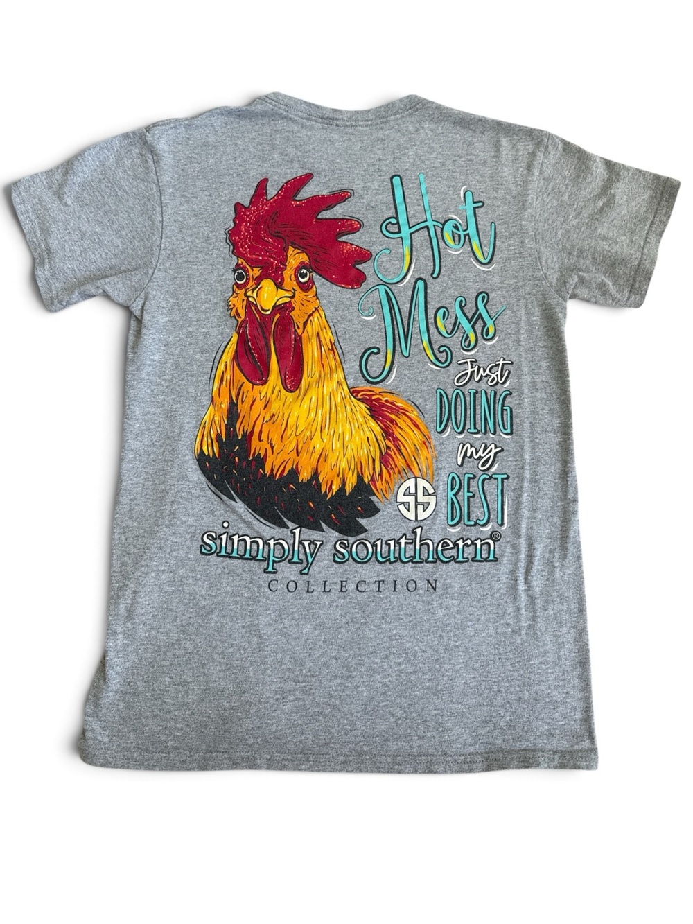 Simply Southern “Hot Mess, Just Doing My Best” Graphic T-Shirt – Size Small